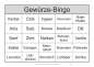 Preview: Bingokarte zum Markieren der beim Bingo-Spiel für Senioren gezogenen Begriffe