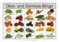 Preview: Bekannte Obstsorten und bekanntes Gemüse sind im Bilderbingo Obst und Gemüse enthalten