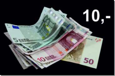Guthaben in Höhe von 10,- Euro