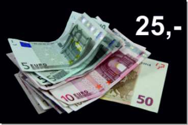 Guthaben in Höhe von 25,- Euro