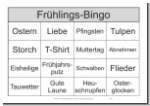 ein Bingo-Spiel mit Begriffen und 10 besonders großen Spielscheinen im Format DinA4